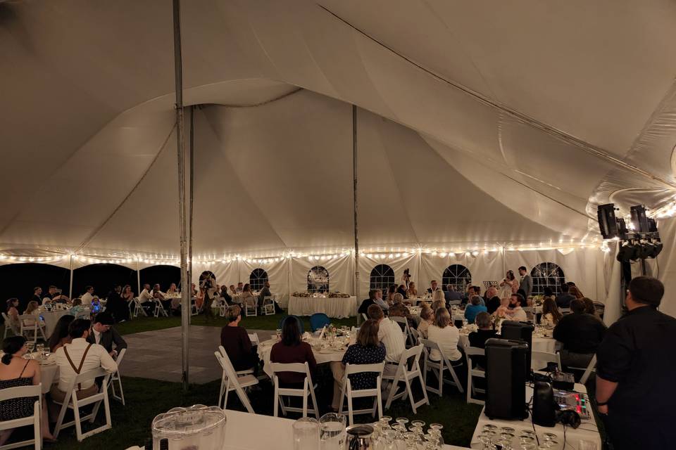Reception in the Tent