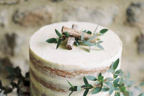 Simple naked cake