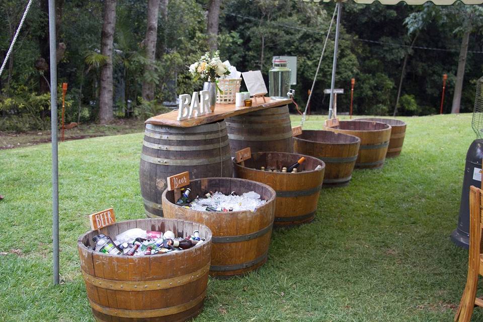 Barrel Bar set-up