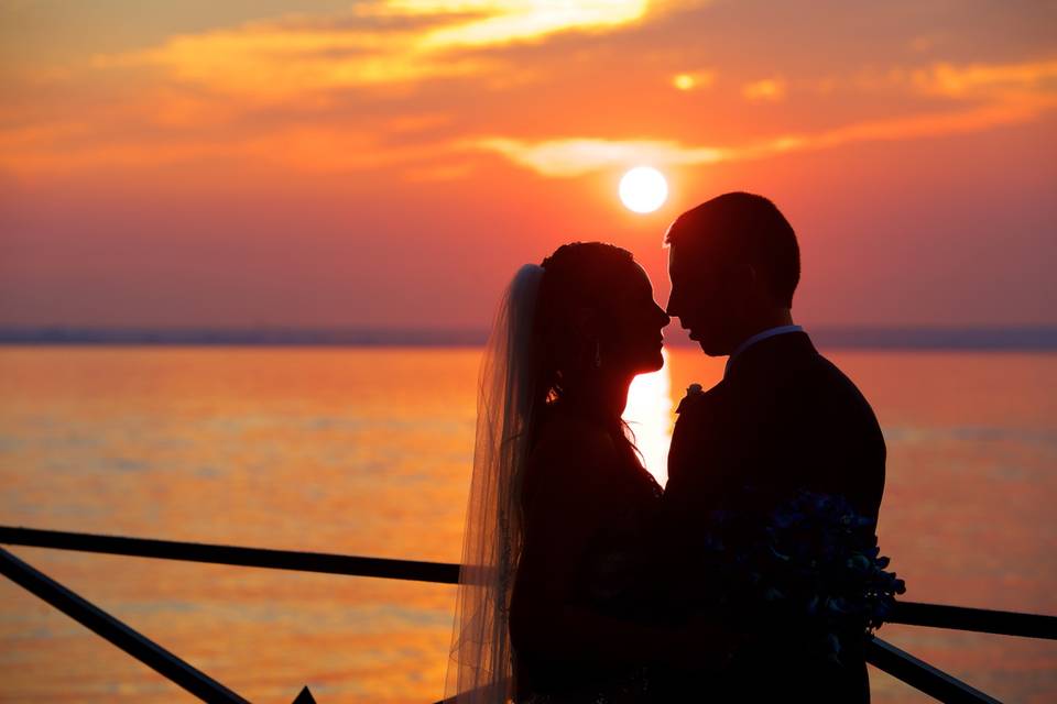 Sunset wedding