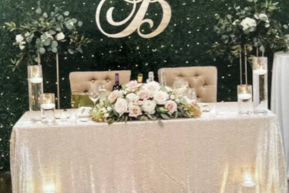 Headtable decor