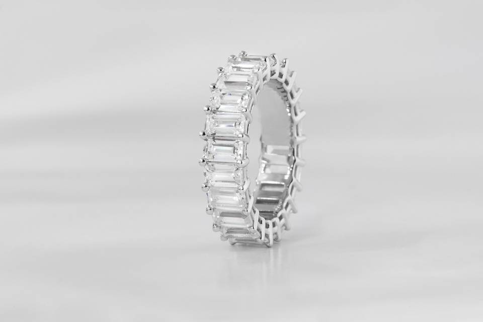 Emerald Cut Diamond Eternity