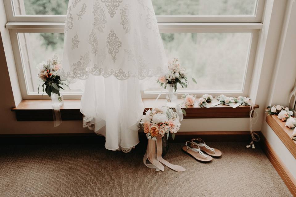 Wedding attire details