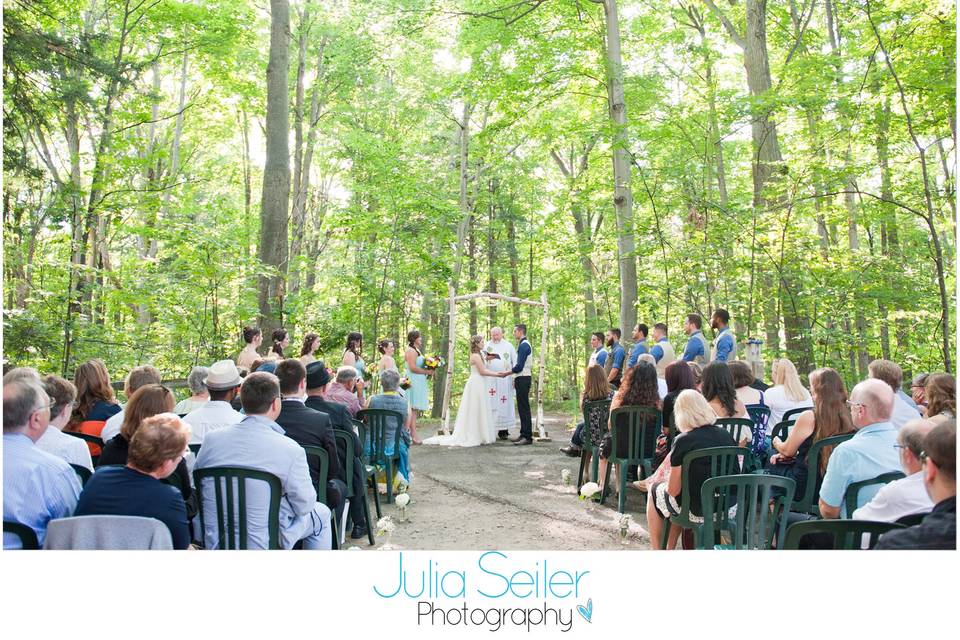 A Rustic, Woodsy Wedding