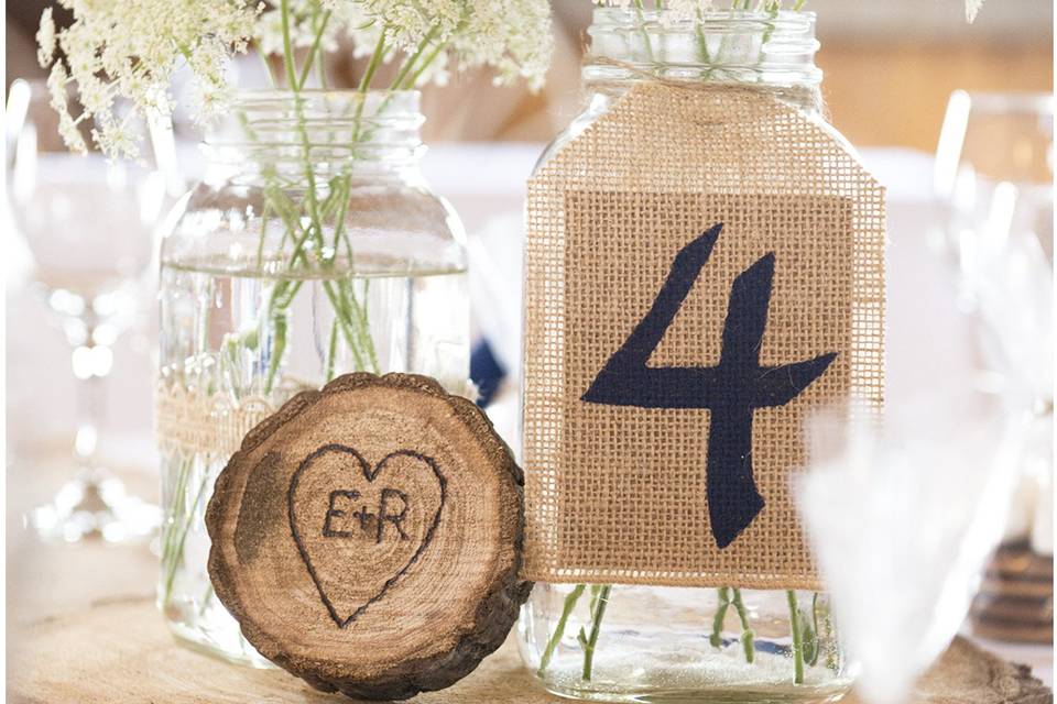 Rustic Barn Centerpieces