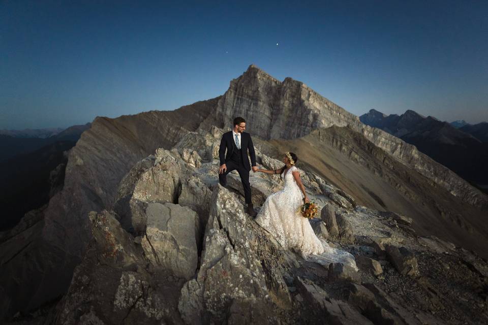 Canmore Ha Ling wedding