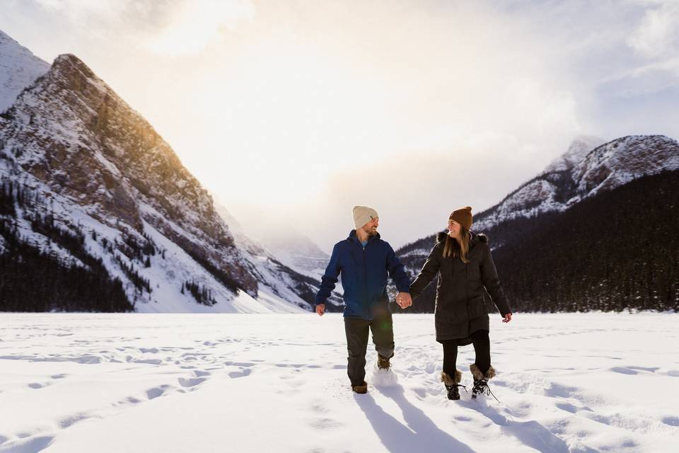 Lake Louise winter proposal