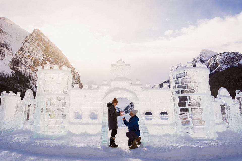 Canmore winter wedding