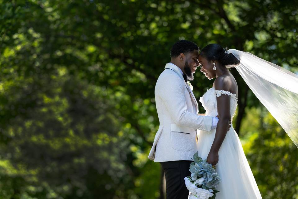 Bride sitting pretty