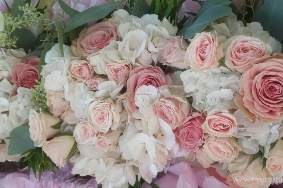 Soft White & Blush Bouquets