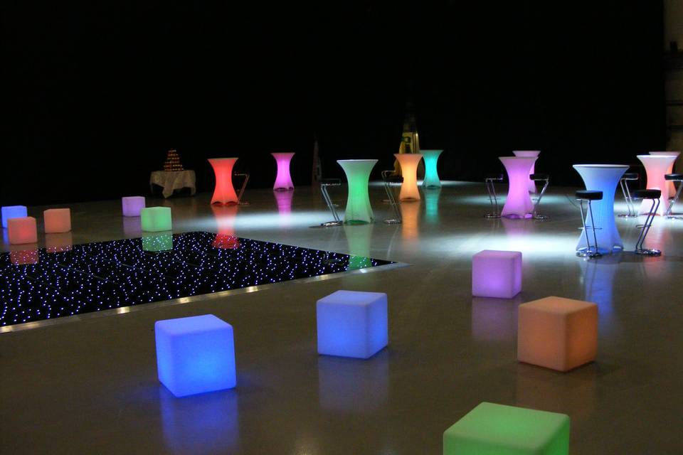 LED lounge areas