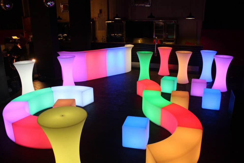 LED lounge areas