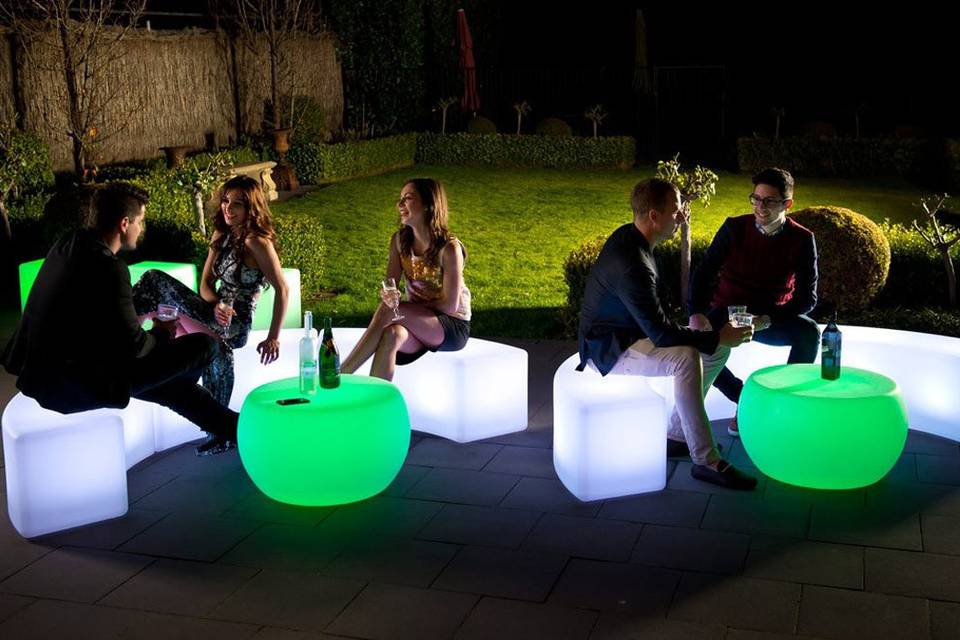 LED lounge areas