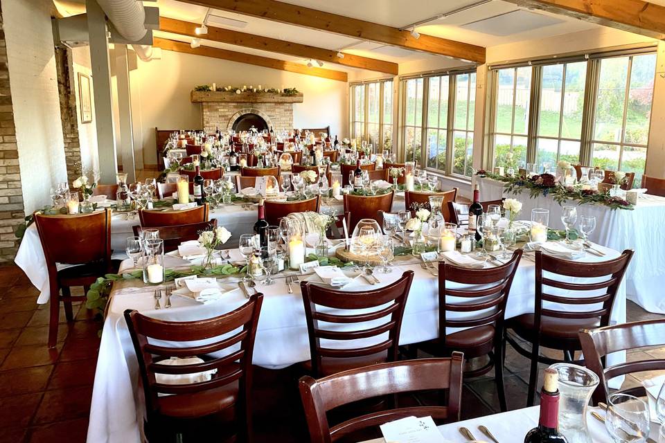 Dining room wedding