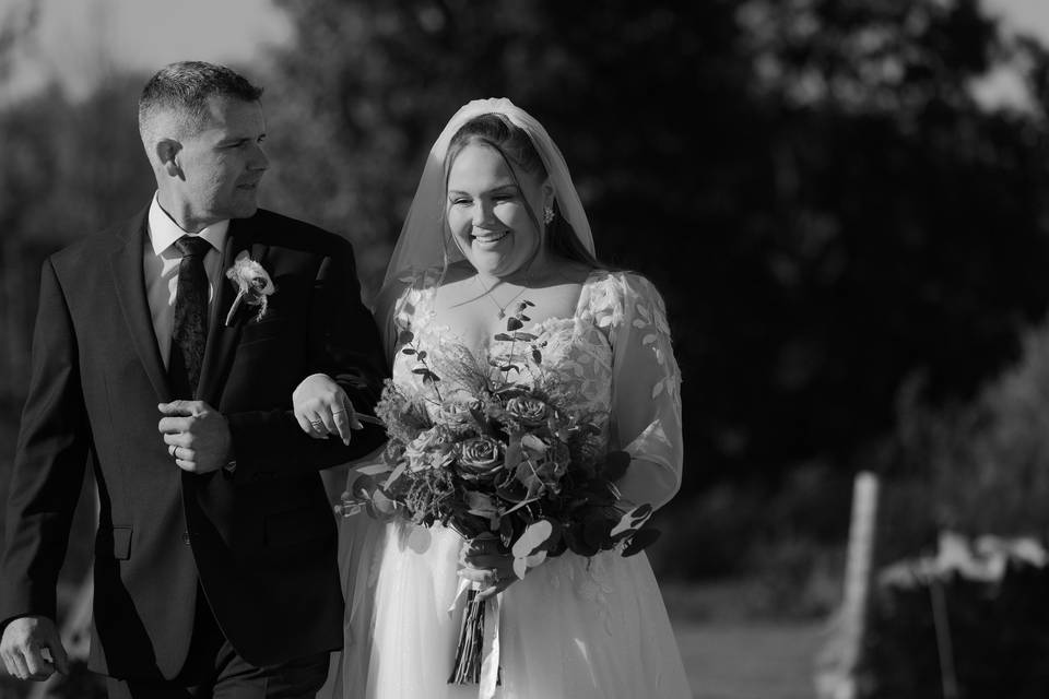 Bride and her dad
