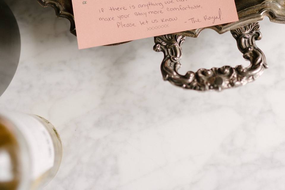 The Royal PEC hotel wedding