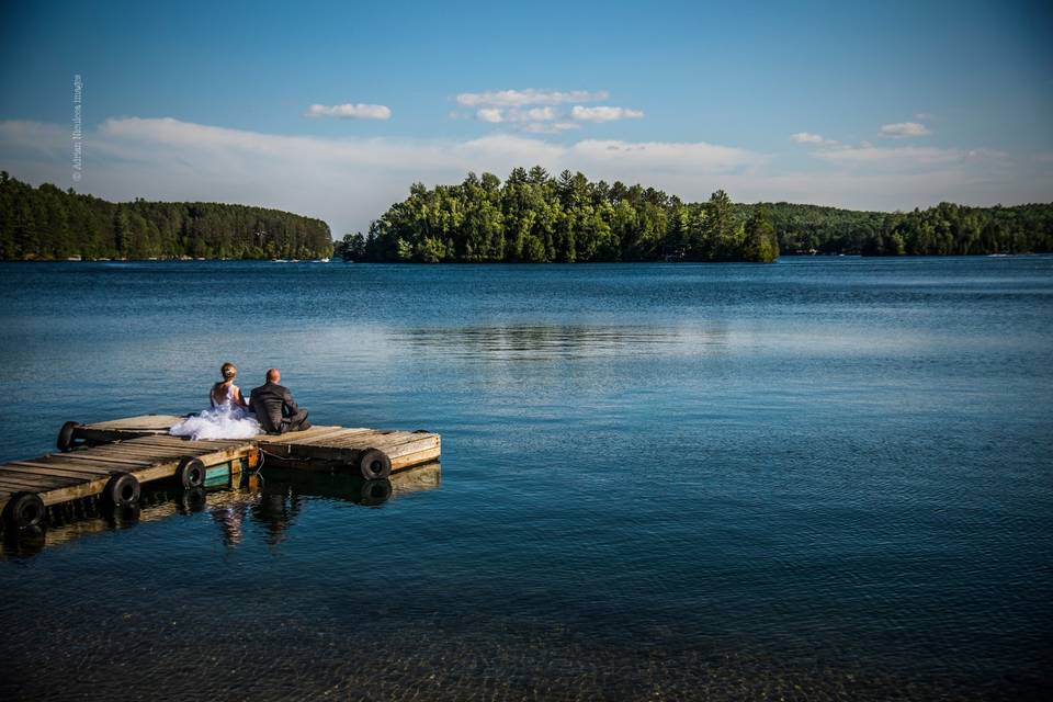 By the lake