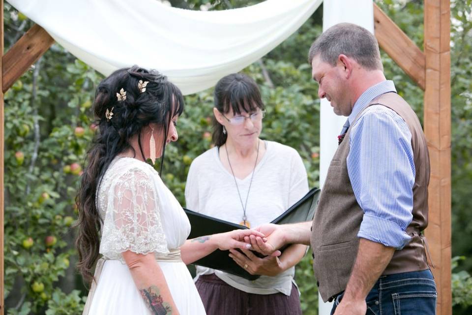 Exchanging vows