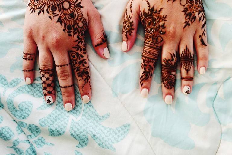 Bridal arabicgulf henna design