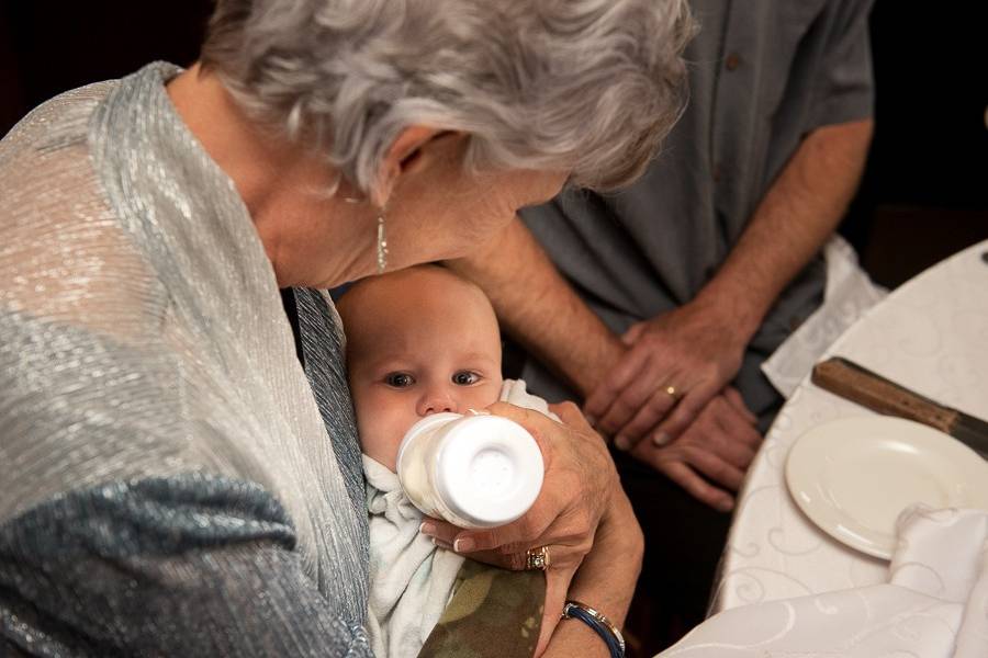 Grandma and baby