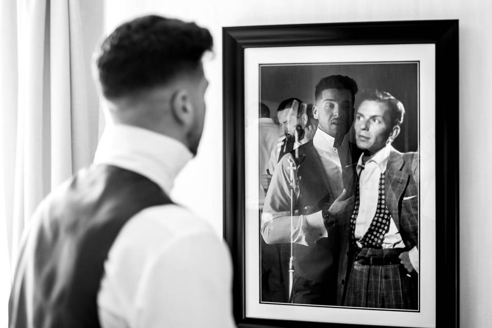 Groom reflection