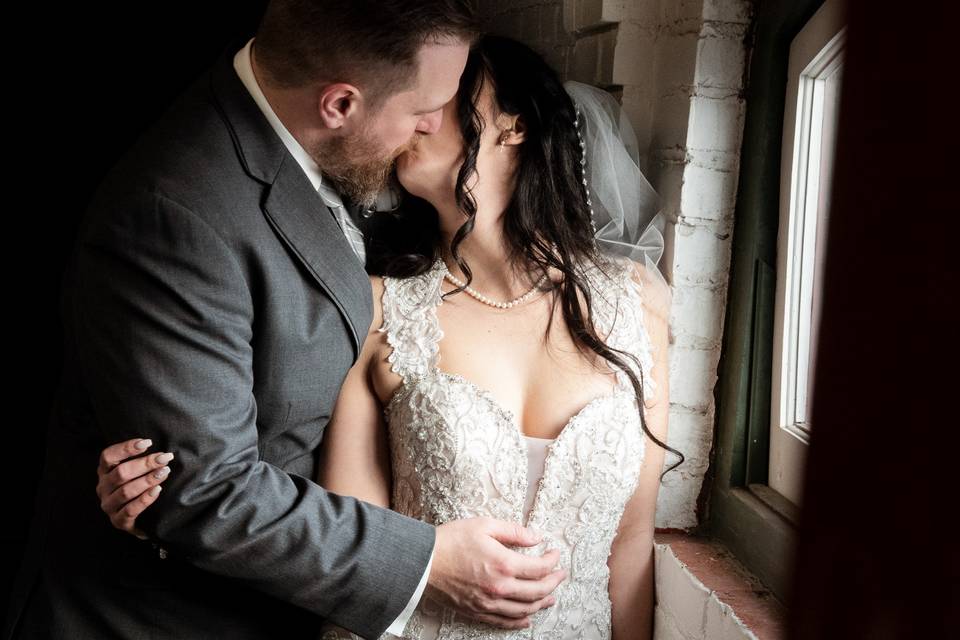 Bride and groom portrait