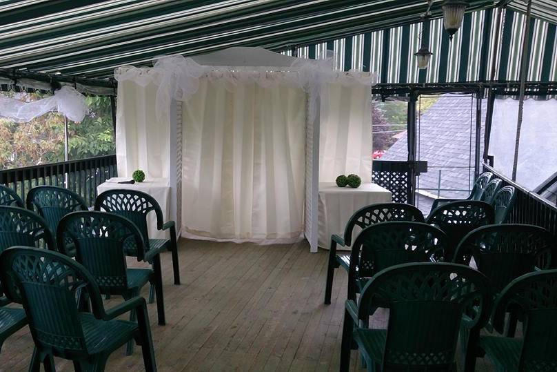 Ceremony on the terrace