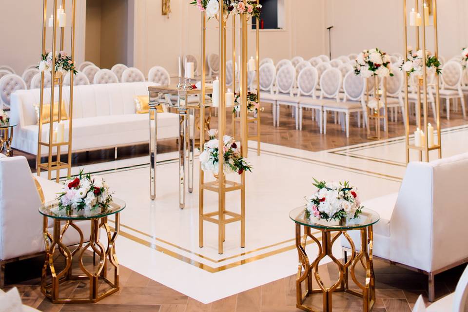 Golden chuppah