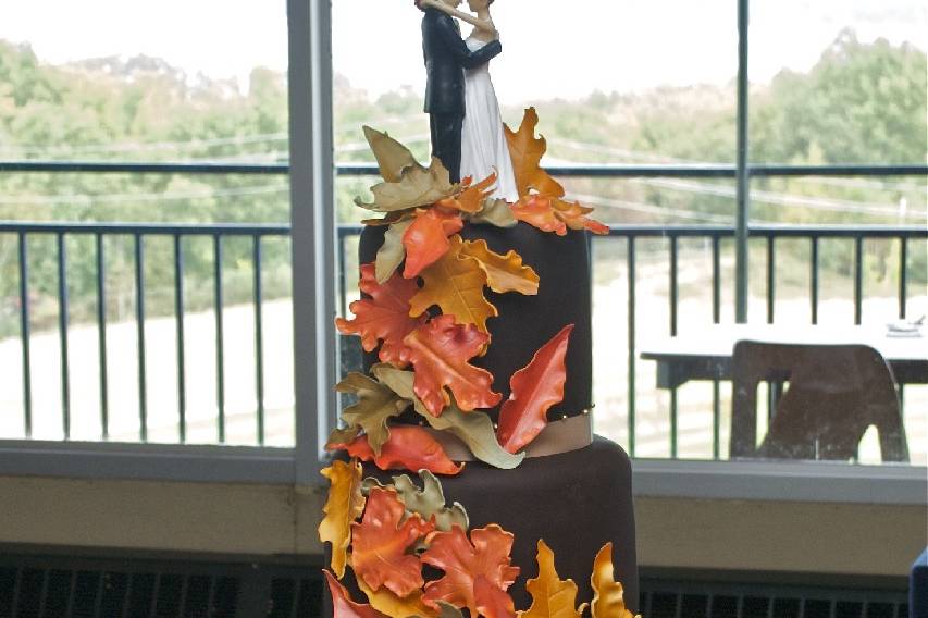 4-tier Autumn Wedding cake