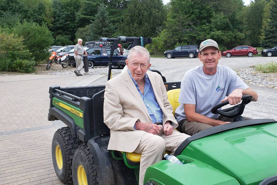 Transporting an elderly guest