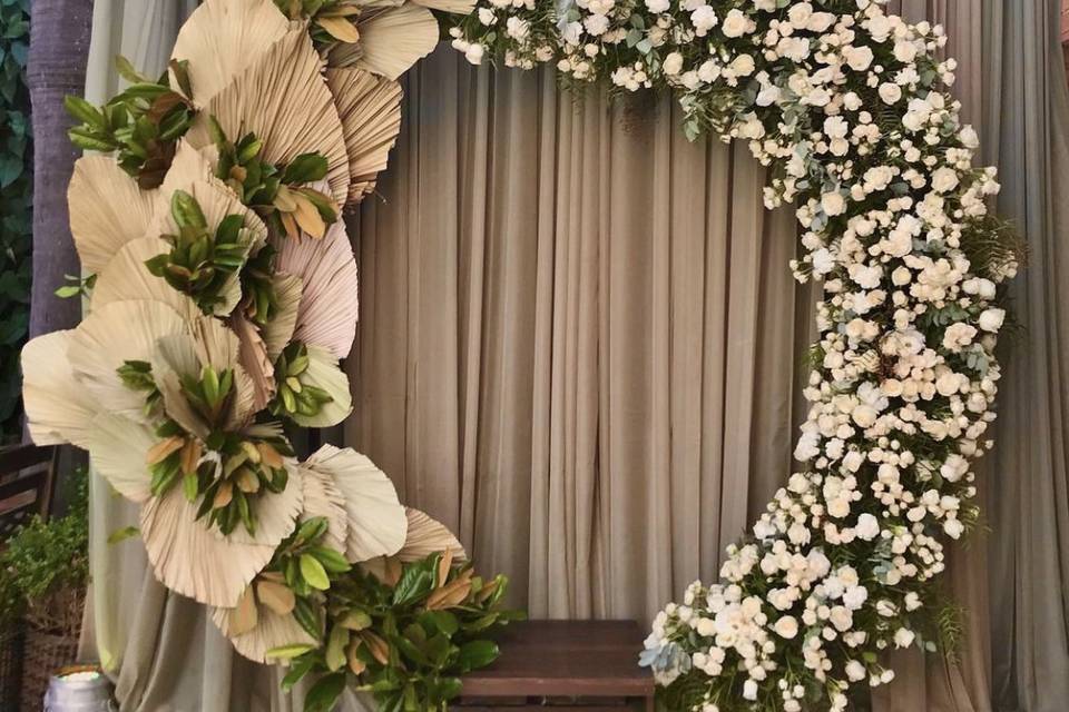Greenery and flower arch design