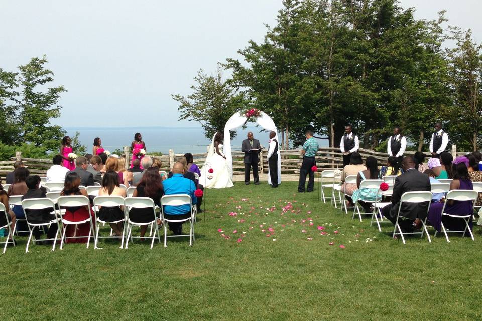 Outdoor ceremony