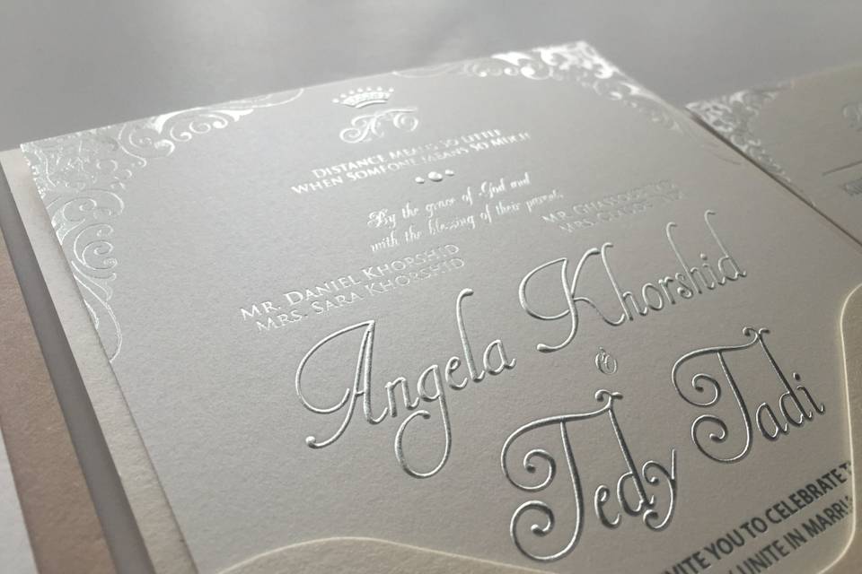 Stardream wedding invitation