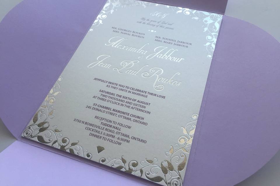 Wedding invitation