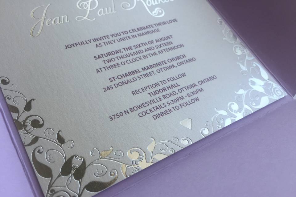 Wedding invitation