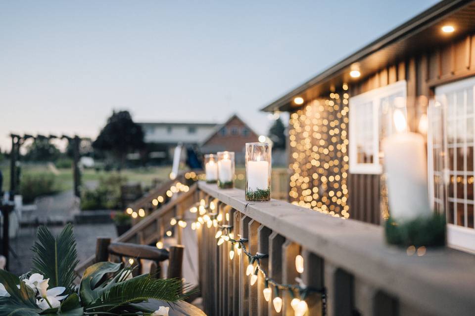 Lights on the patio