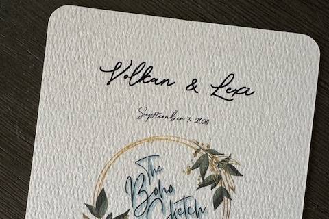 Custom Printing - Wedding