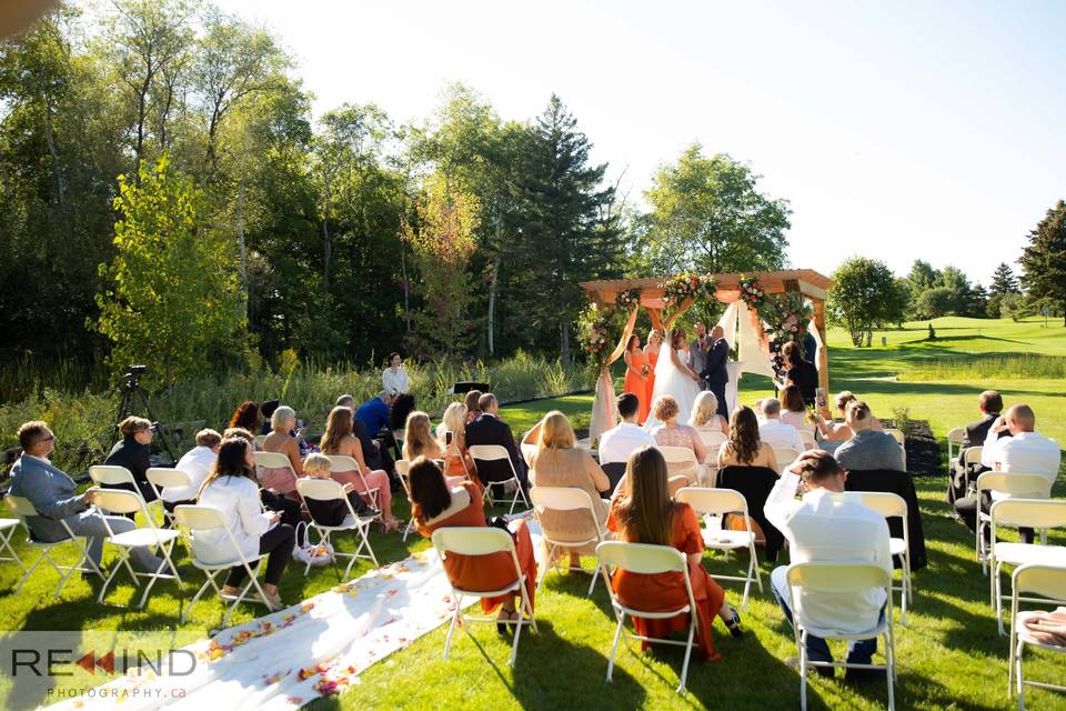 Beautiful ceremony scene