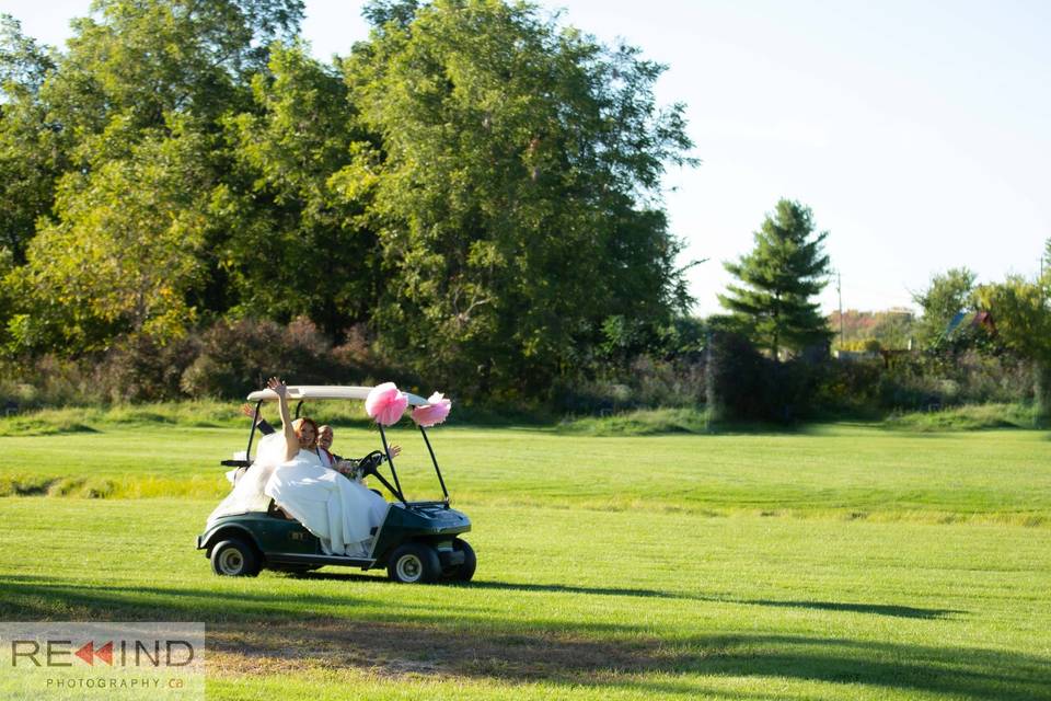 Golf cart photoshoot