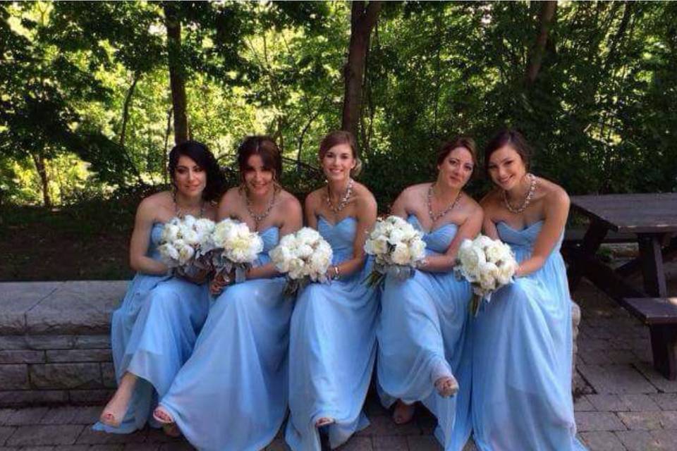 Peony bouquets