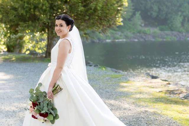 Beautiful bride and groom