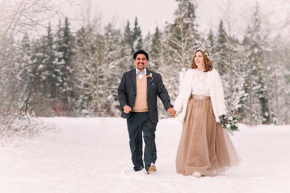 Canmore Winter Wedding