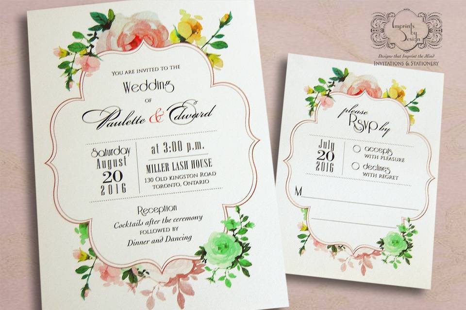 Floral Invitation