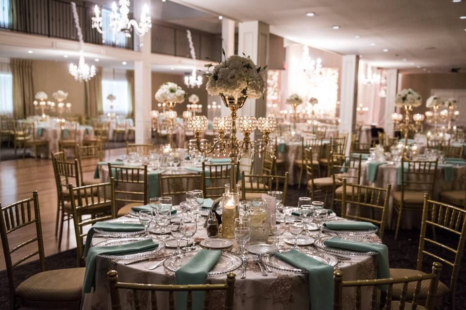 Bride in Grand Ballroom