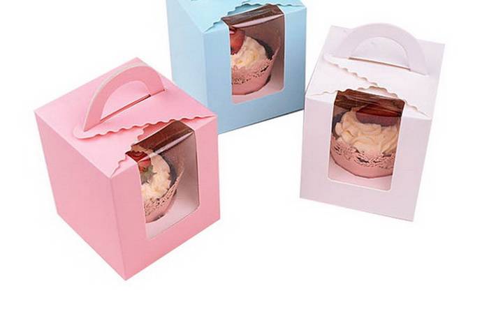 Favor Boxes Blue Pink