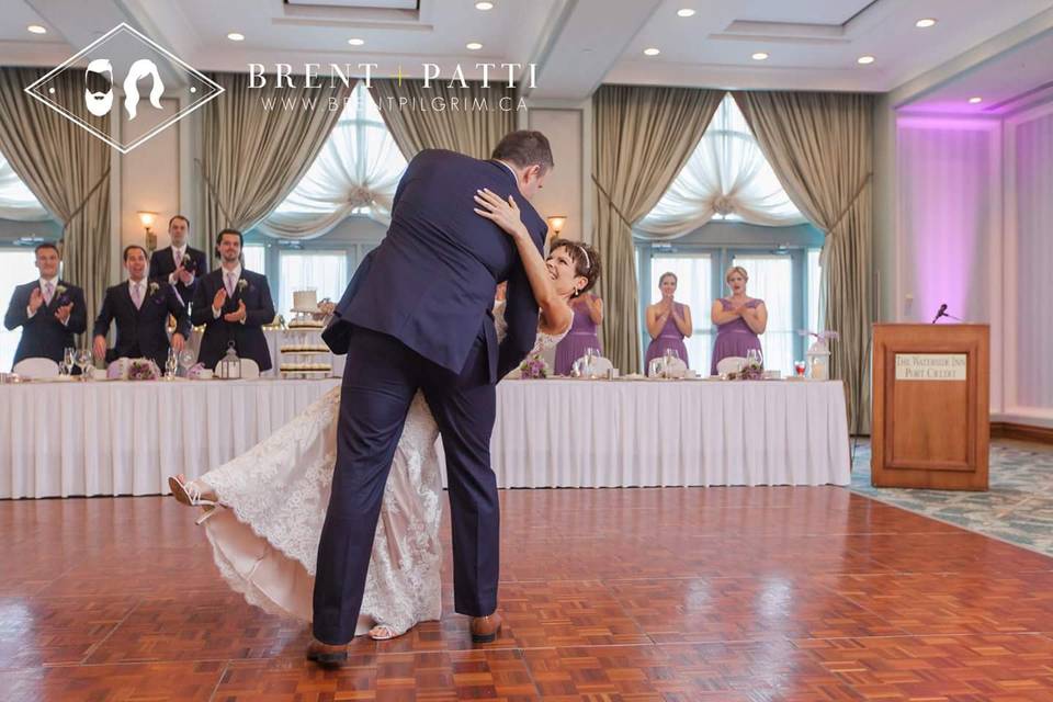 Ballroom windows wedding