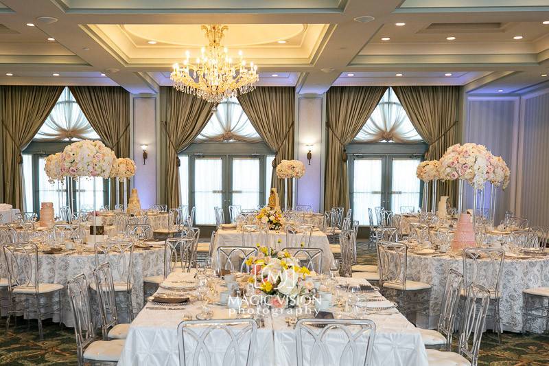 Wedding windows ballroom