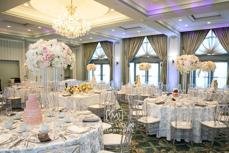 Ballroom windows wedding