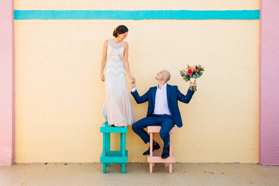 Bride & Groom portrait