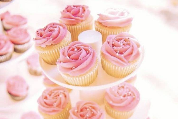 Rosette cupcakes